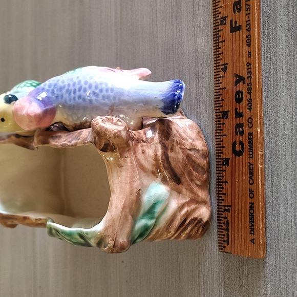 Ceramic planter bird theme made in Japan vintage - Picture 10 of 10